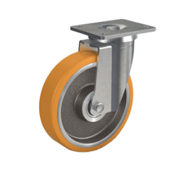 PEVOPUR® 휠이 장착된 중하중 회전 캐스터